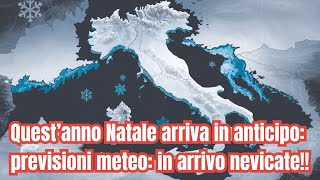 quotIn arrivo una tempesta di neve previsioni e preparativi per novembre 2024quot [upl. by Tranquada]