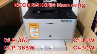 Stampante Laser a Colori Domestica • Recensione Samsung CLP360 CLP365W C410W C430W [upl. by Uzziel59]