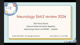 SMLE Review Course 2024  Neurology [upl. by Assirram511]