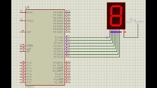 Interfacing 8051 microcontroller with 7 segment display tutorial 5 [upl. by Rasia]