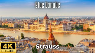 Strauss  The Blue Danube Waltz 4K [upl. by Ahsemit]