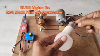 BLDC Motor Se Mini Generator Banaye easily education tech experiment [upl. by Eliot177]