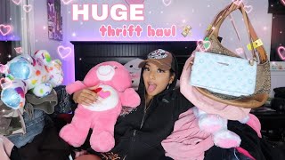 my biggest thrift haul of all time early 2000s inspired [upl. by Yrrum]