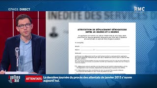 Couvrefeu entre 20h et 6h en France quels sont les motifs de dérogation pour se déplacer [upl. by Nanda886]