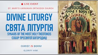 TUE DEC 26 SYNAXIS of the Most Holy Theotokos [upl. by Enitsirc]