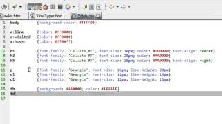 HTML Tutorial 7 of 7 Cascading Style Sheets Part 2 [upl. by Maynard]