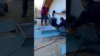 How to make a Dormer window neatly waterproof with roofing material [upl. by Romulus]