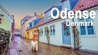 Odense Denmark 🇩🇰 Walking Tour  Odense City Walk  Walk Travels [upl. by Yditsahc]