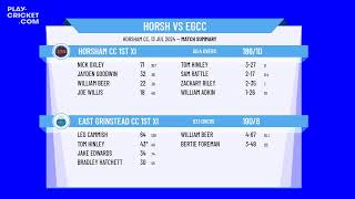 Horsham CC 1st XI v East Grinstead CC 1st XI [upl. by Aicineohp305]