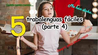 5 trabalenguas fáciles Parte 4  ¡Desafía tu lengua [upl. by Madel]