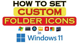 How To Customize A Folders Icon In Windows 11 2024 [upl. by Kcire]