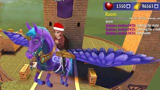 Pegasus race in horse riding tales 😀 😄 [upl. by Ahsenauj]