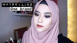 MAYBELLINE ONE BRAND MAKEUP TUTORIAL 2  Shafira Eden [upl. by Dedie]