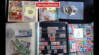 Briefmarken Verkaufsfilm Schatzsuche und Verkauf Kommissionskiste 6 mit Briefmarken Münzen usw [upl. by Loren]