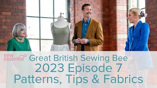 Great British Sewing Bee 2023 Episode 7  90s Week  Patterns Tips amp Fabrics [upl. by Adim164]