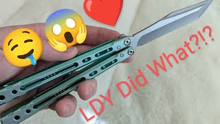 LDY Sirius Unboxing amp Review balisongcommunity balisongknife balisongknives balisongchannel [upl. by Nivlag370]