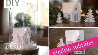 Weihnachtsdeko basteln  Winterlandschaft Tutorial  Winter wonderland Howto  Deko Kitchen [upl. by Iggep]