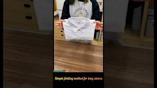 How to Fold Long Sleeve Shirts in Seconds Easy Method [upl. by O'Driscoll899]