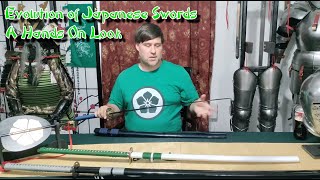 Hands On Look at the Evolution of Samurai Swords Japanese swords [upl. by Ahsiemac]