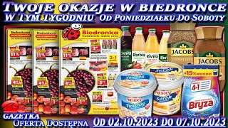 Biedronka Nowa Gazetka Promocyjna Od Poniedziałku 02102023 W Tym Tygodniu  Nowe Okazje i Promocje [upl. by Calida]