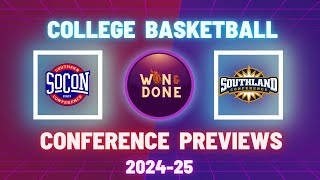 College Basketball  NCAA Basketball  Conference Previews  SoCon  Southland  Team Grades [upl. by Navaj]