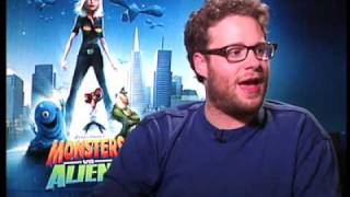 Seth Rogen Interview Monsters vs Aliens [upl. by Aniz]