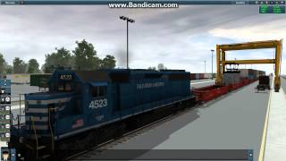 Trainz 12 JR American Intermodal Route 01 MIJACK 1200R TRANSLIFT [upl. by Klinges]