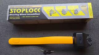 149 Stoplock Thatcham PRO MAX Steering Wheel Lock [upl. by Daffodil]