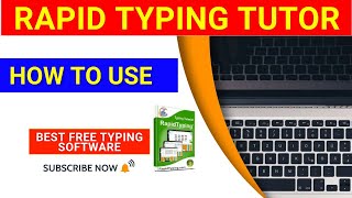 Rapid Typing Software Touch Typing Tips for beginners  How to use Rapid typing software [upl. by Norit99]