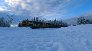 Alaskan Railroad coal delivery to Eielson AFB [upl. by Yedoc]