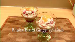 Rhubarb and Ginger syllabub [upl. by Kcoj]