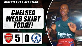 ARSENAL 50 CHELSEA  Adee  NIGERIAN FAN REACTION  Premier League 202324 HIGHLIGHTS [upl. by Rosamond]