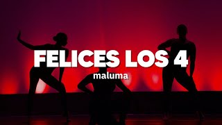 Maluma  Felices los 4  Letra [upl. by Kono]