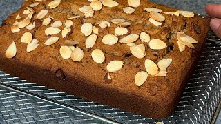 Pan de banana con chispas de chocolate sin batidora [upl. by Ahk]