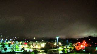 Severe Thunderstorm Dramatic Arrival  Night  TimeLapse HD from Dusk Till Dawn [upl. by Fassold612]