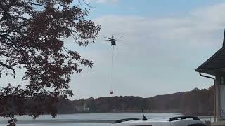 Helicopters ferry water to fight Berlin brush fire [upl. by Cato704]