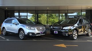 2017 Subaru Forester vs 2017 Subaru Outback [upl. by Towill]