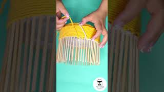 PORTA MACETA TEJIDA CON MACRAME  IDEA FACIL CON RECICLAJE  DIY  BASIC MACRAME KNOTS [upl. by Leuqram]