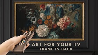 Framed TV Art Screensaver 4K  Vintage Still life Moody Floral Wallpaper Background  No Sound [upl. by Garrity]