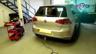 VW Golf mk7 westfalia detachable towbar and 13 pin canbus electrics  Thats how easy it is [upl. by Elrem]