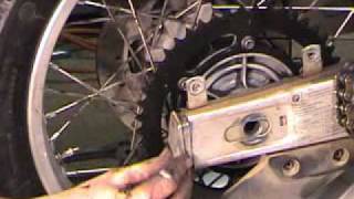 Technical Demo on BMW F650  Rear Wheel Installation [upl. by Whitson470]