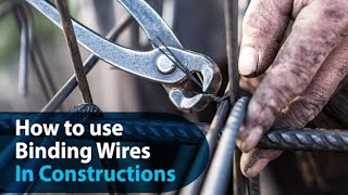 Binding Wire Tying Method  Tying Reinforcement  Civil Talk [upl. by Dewie]