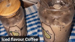 How to make Hazelnut iced coffeeIced coffee Recipes flavour Hazelnut coffeePrivate Club Coffee [upl. by Queri422]