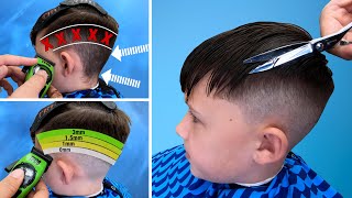 Boys Haircut Tutorial  Step by Step Easy Fade Method [upl. by Ribble656]