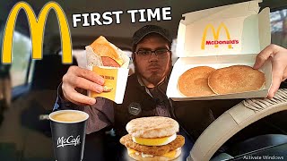 Trying MCDONALDs Breakfast for the First Time  McDonalds PAKISTAN  Food Review McDonalds menu [upl. by Tillman]