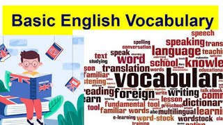 basic English vocabulary [upl. by Medor]