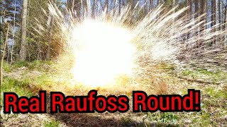 Raufoss round vs 2inch steel plate [upl. by Pedersen163]