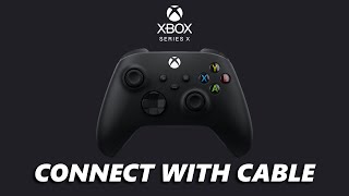 How To Connect Xbox Controller To Xbox Series X Using USB Cable [upl. by Aneehsram775]