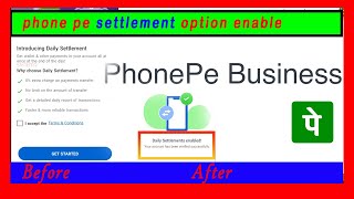 how to enable phonepe business settlement option  new update ಕನ್ನಡದಲ್ಲಿ [upl. by Aramoj54]