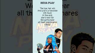 Megan Thee Stallion Neva Play ftRM Lyrics  rm nevaplay lyrics bts [upl. by Barbey]